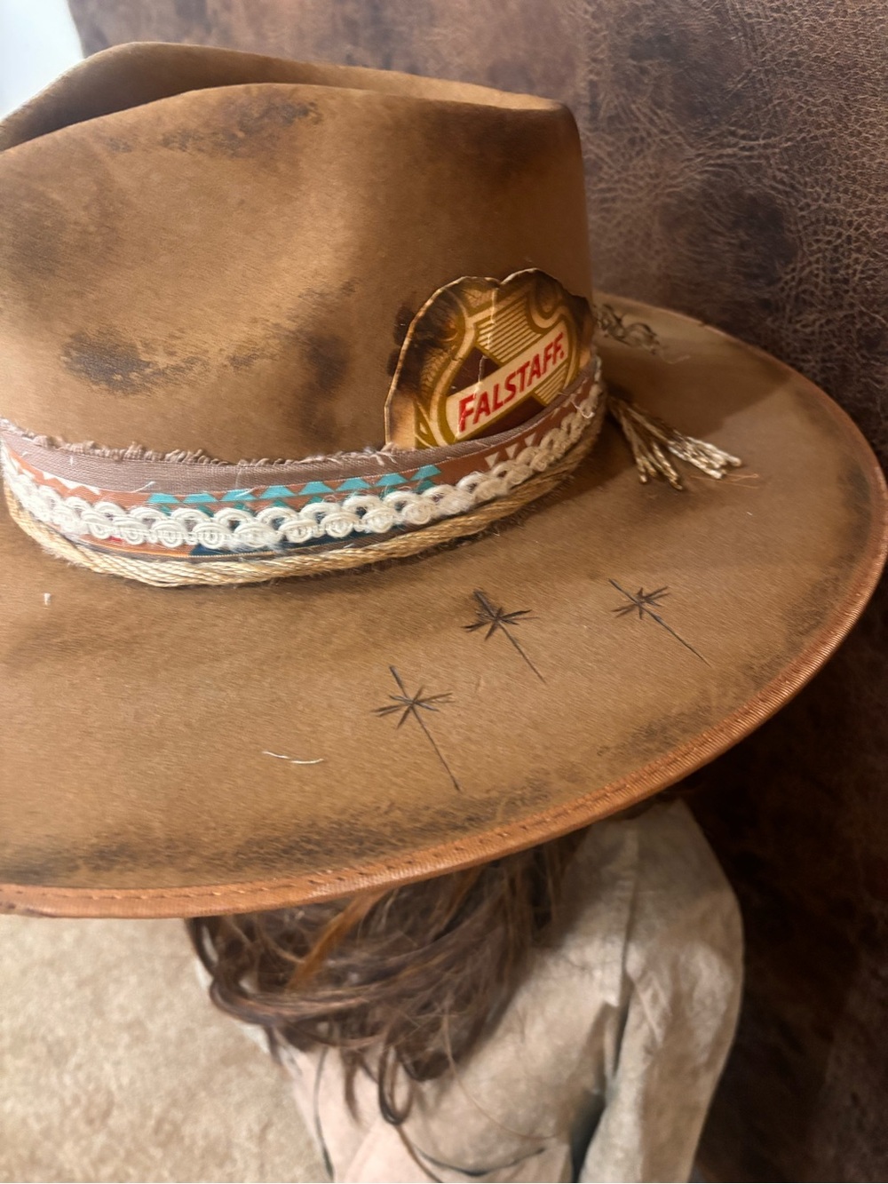 Custom made cowboy hat - Picture 4 of 7